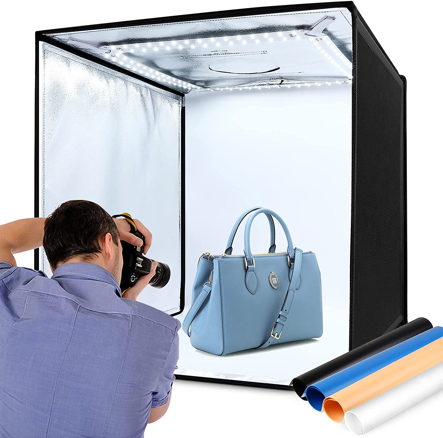 Box fotografico portatile per foto prodotto - Per social, siti e ecommerce